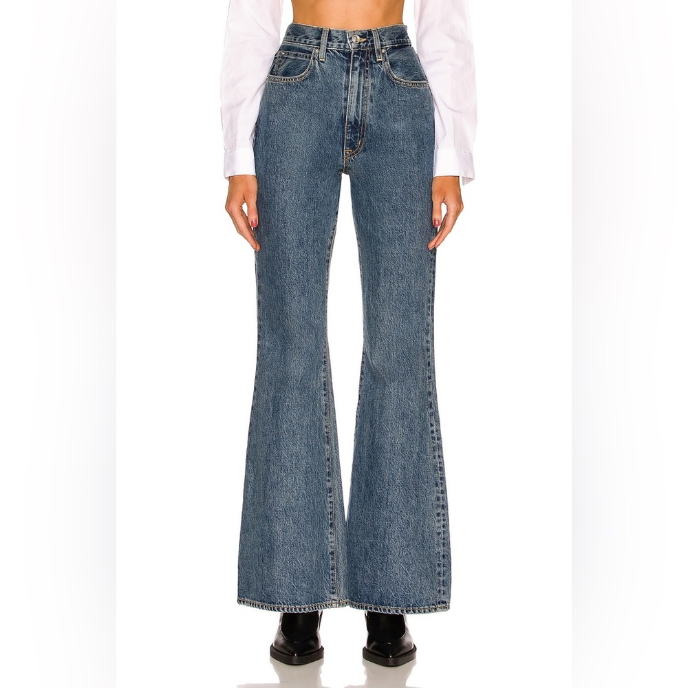 NWT Slvrlake Sz 27 Flare Wide Leg Jeans Indiana Born to Run